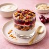 Oat Pantry Cherry Bakewell Granola Yoghurt Parfait