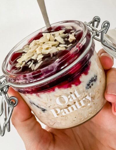 Cherry Bakewell Overnight Oats