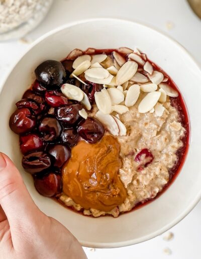 Cherry Bakewell Porridge