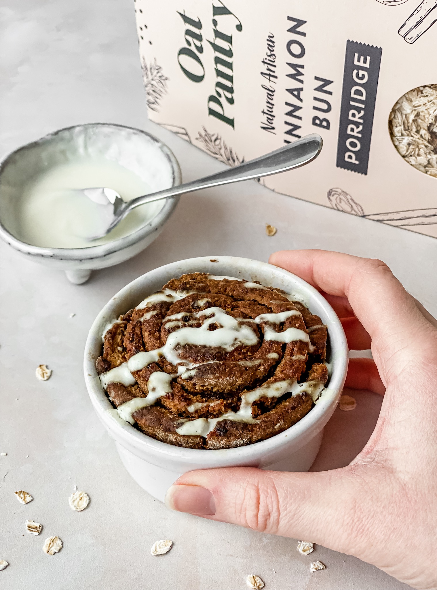 Cinnamon Roll Baked Oats Oat Pantry