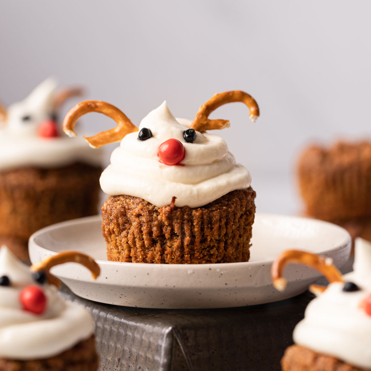 Oat Pantry Rudolph Cupcakes