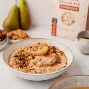 Pear Pecan Maple Porridge Portrait