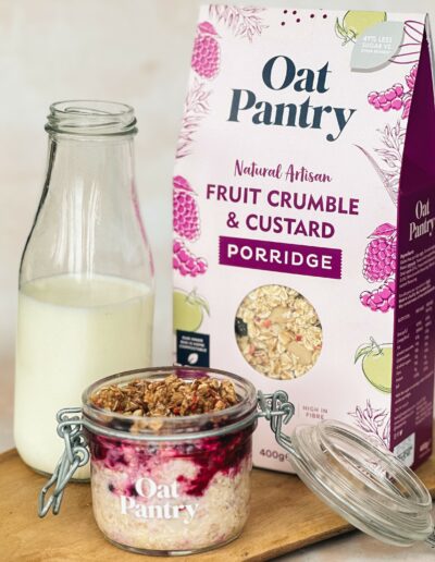 Fruit Crumble and Custard Porridge Lifestyle