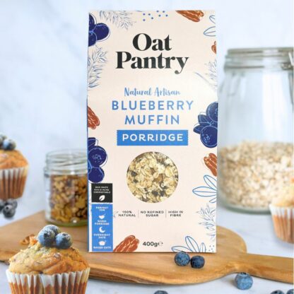 Oat Pantry Blueberry Muffin Lifestyle Shot