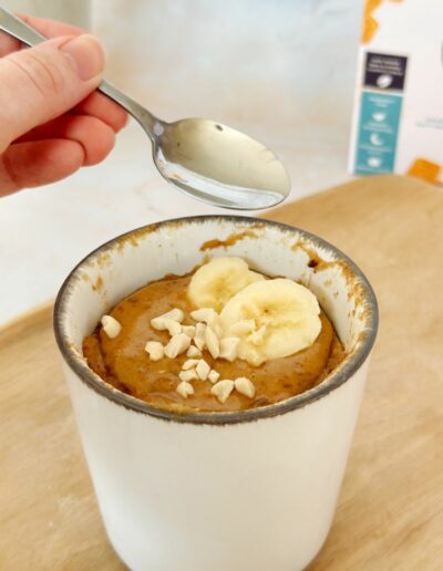 Salted caramel mug cake image 4
