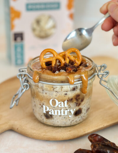 salted caramel overnight oats