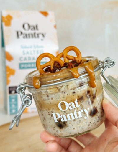 salted caramel overnight oats image 2