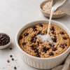Oat Pantry Cookie Dough Porridge made as baked oats